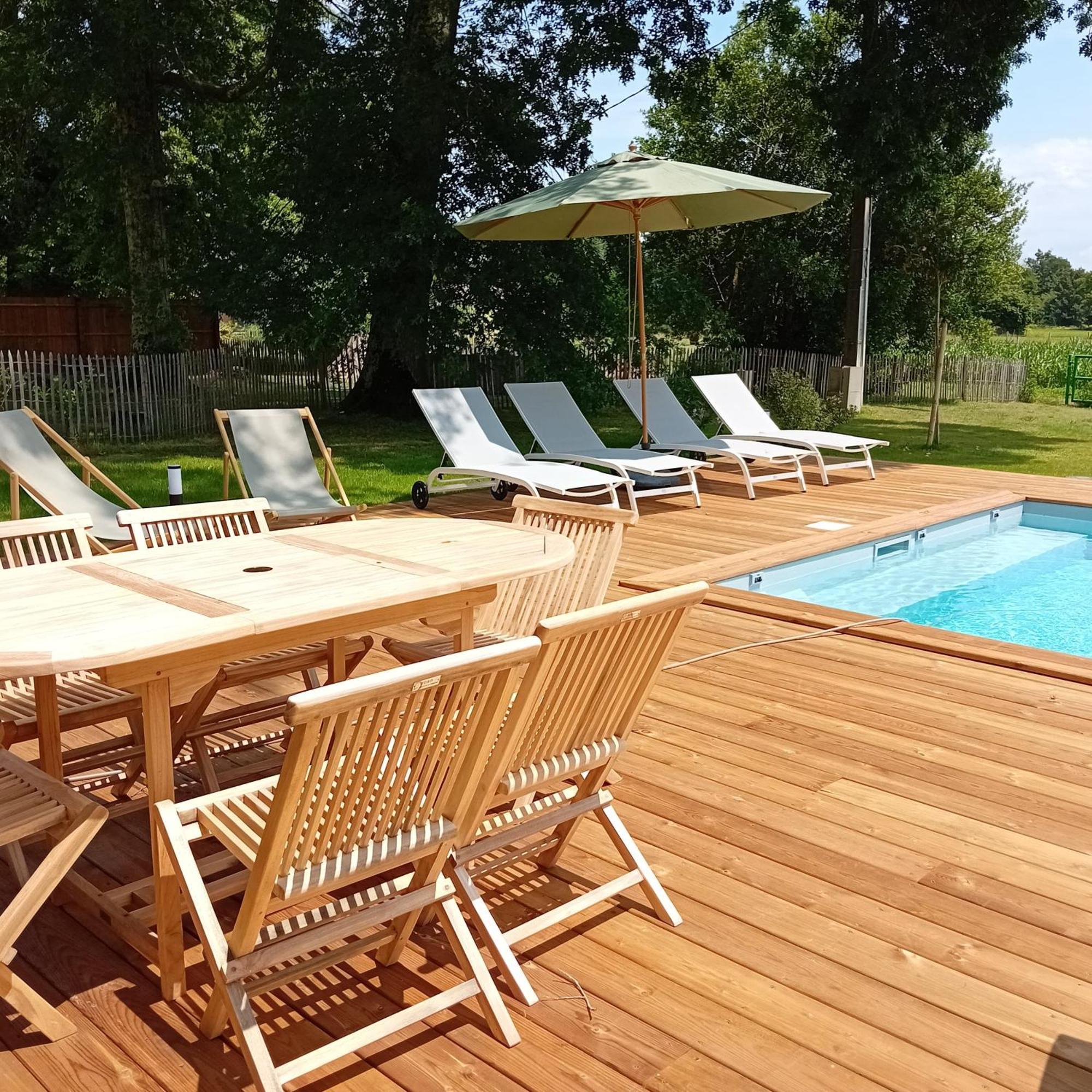 Maison Neuve Avec Piscine Chauffee, 4 Kms De Contis Plage Saint-Julien-en-Born Kültér fotó